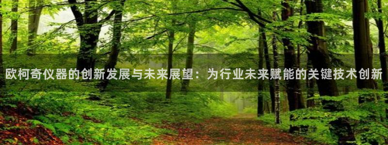 cq9电子哪个好玩：欧柯奇仪器的创新发展与未来展望：为行业未