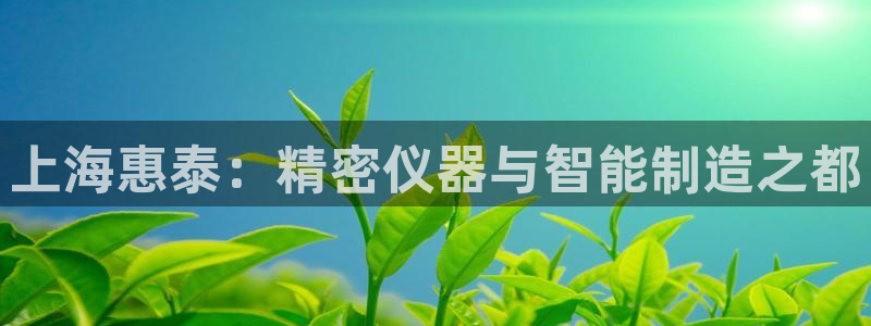 cq9火凤凰电子舞：上海惠泰：精密仪器与智能制造之都